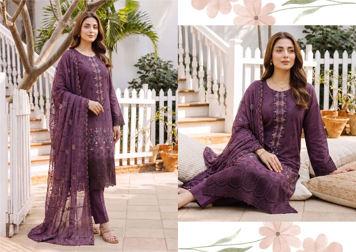 Wijdan-Kavya Gold Luxury Embroidery collection