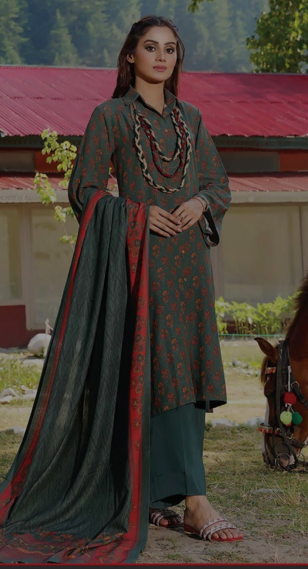 Gul Ahmed Premium Printed Khaddar Collection 2026 - 3 Piece*