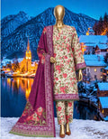 Sana Safina Khaddar collection 3. PC printed suit