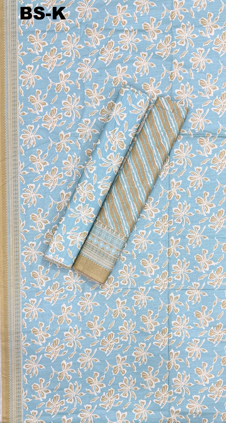 Bin saeed khaddar 3pc printed suit