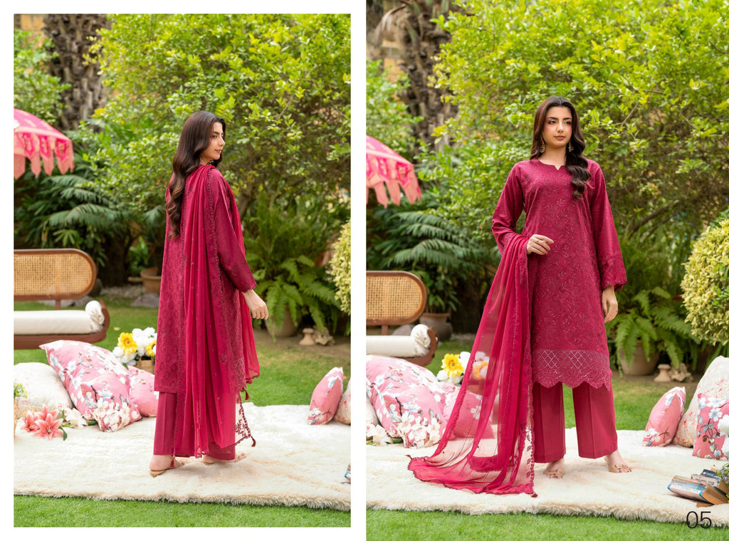 Rujhan Haseen premium Luxury Embroidery jacquard 3pc suit