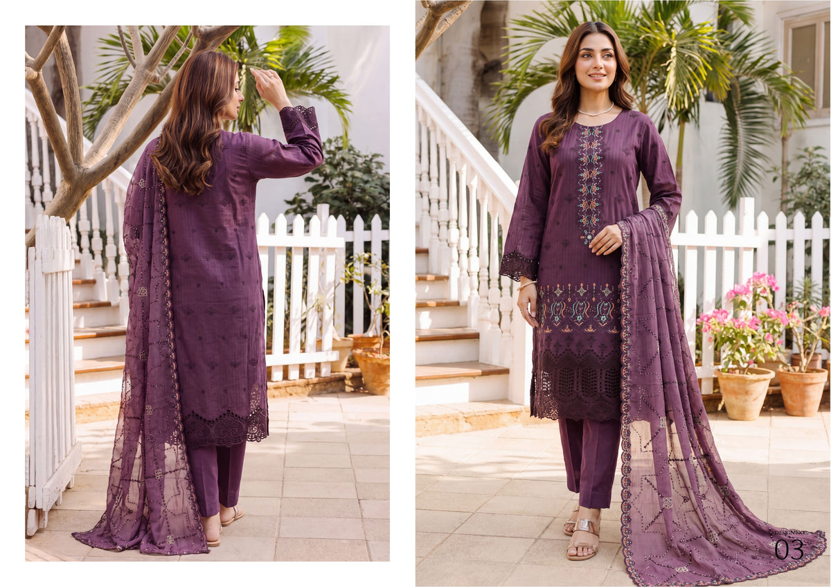 Wijdan-Kavya Gold Luxury Embroidery collection