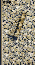 Bin saeed khaddar 3pc printed suit