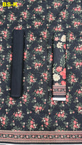 Bin saeed khaddar 3pc printed suit