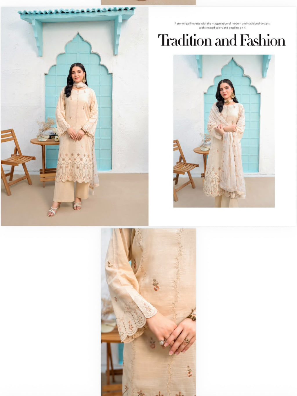 Ella by Rujhan - Premium Embroidered Lawn 3PC
